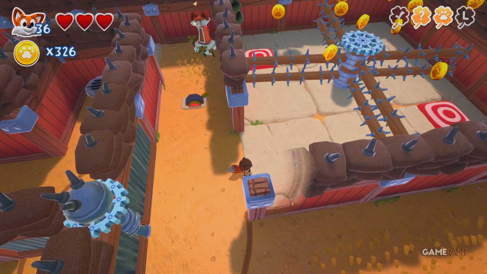 Lokasi Huruf K Pungent Paths New Super Lucky's Tale Veggie Village