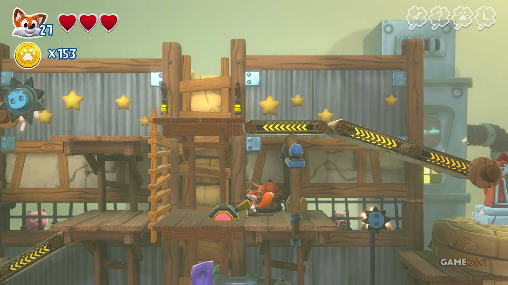 Halaman Tersembunyi Piggy Peril New Super Lucky's Tale Veggie Village