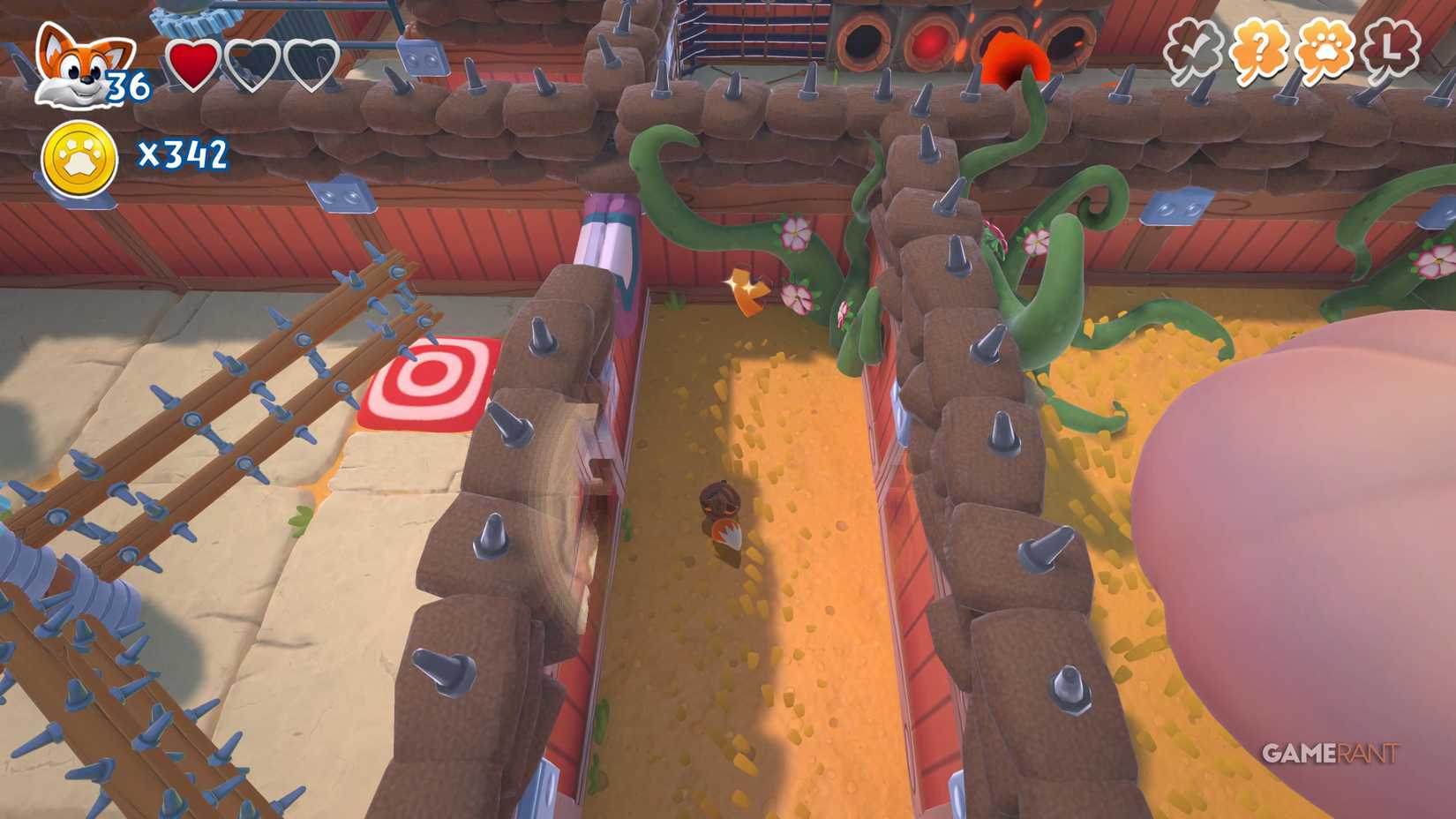 Lokasi Huruf Y Pungent Paths New Super Lucky's Tale Veggie Village