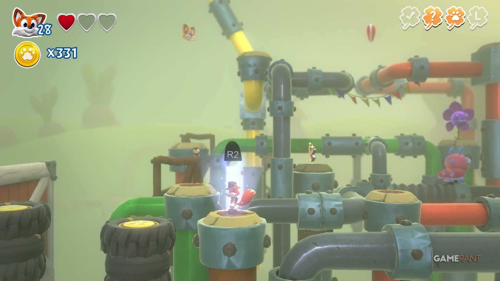 Lokasi Huruf Y Piggy Peril New Super Lucky's Tale Veggie Village