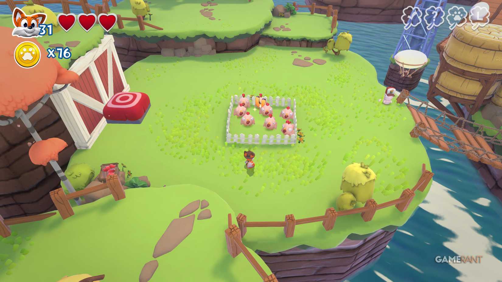 Lokasi Huruf U Egg Roll New Super Lucky's Tale Veggie Village