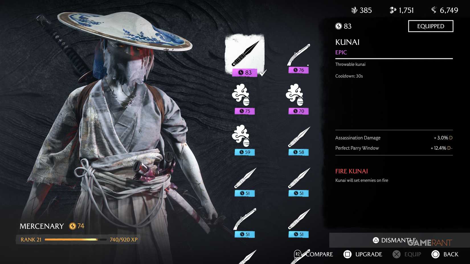 Best Build for Mercenary in Ghost of Yotei Legends 4