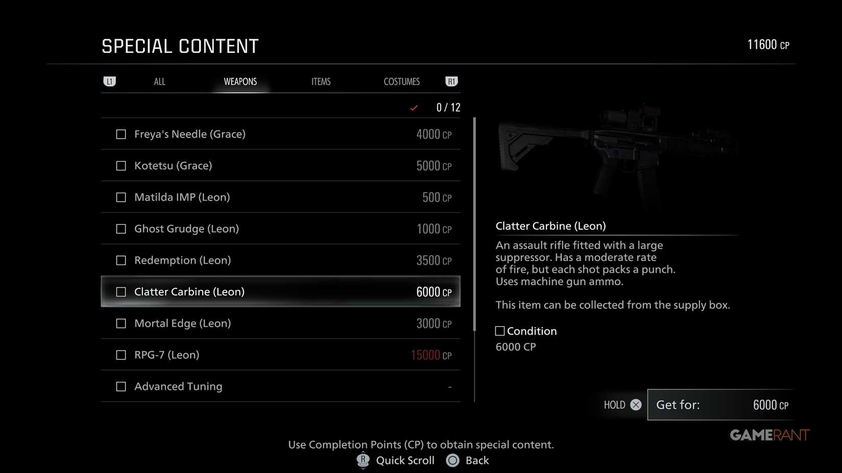 Clatter Carbine (Leon)