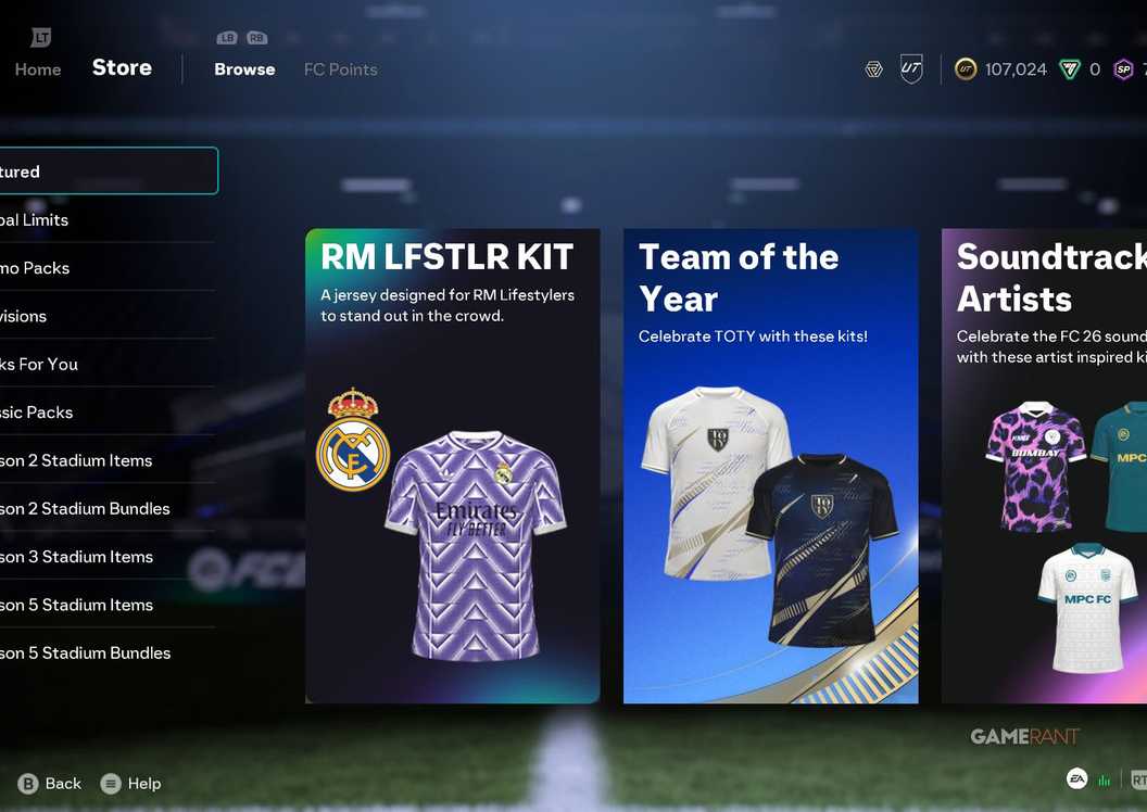 Kits Store Best Kits for Ultimate Team in EA Sports FC 26