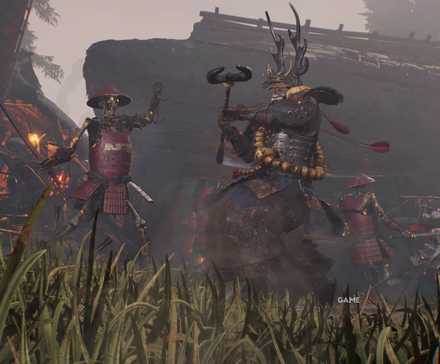 Nioh 3 cutscene skeleton vs samurai