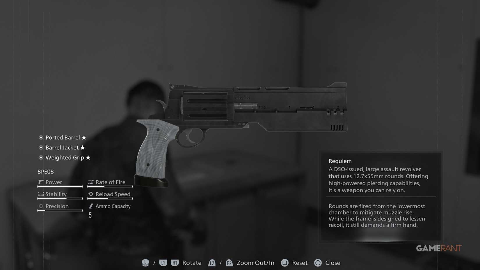 Requiem Revolver Rounds All Weapon Stats & Upgrades in Resident Evil Requiem