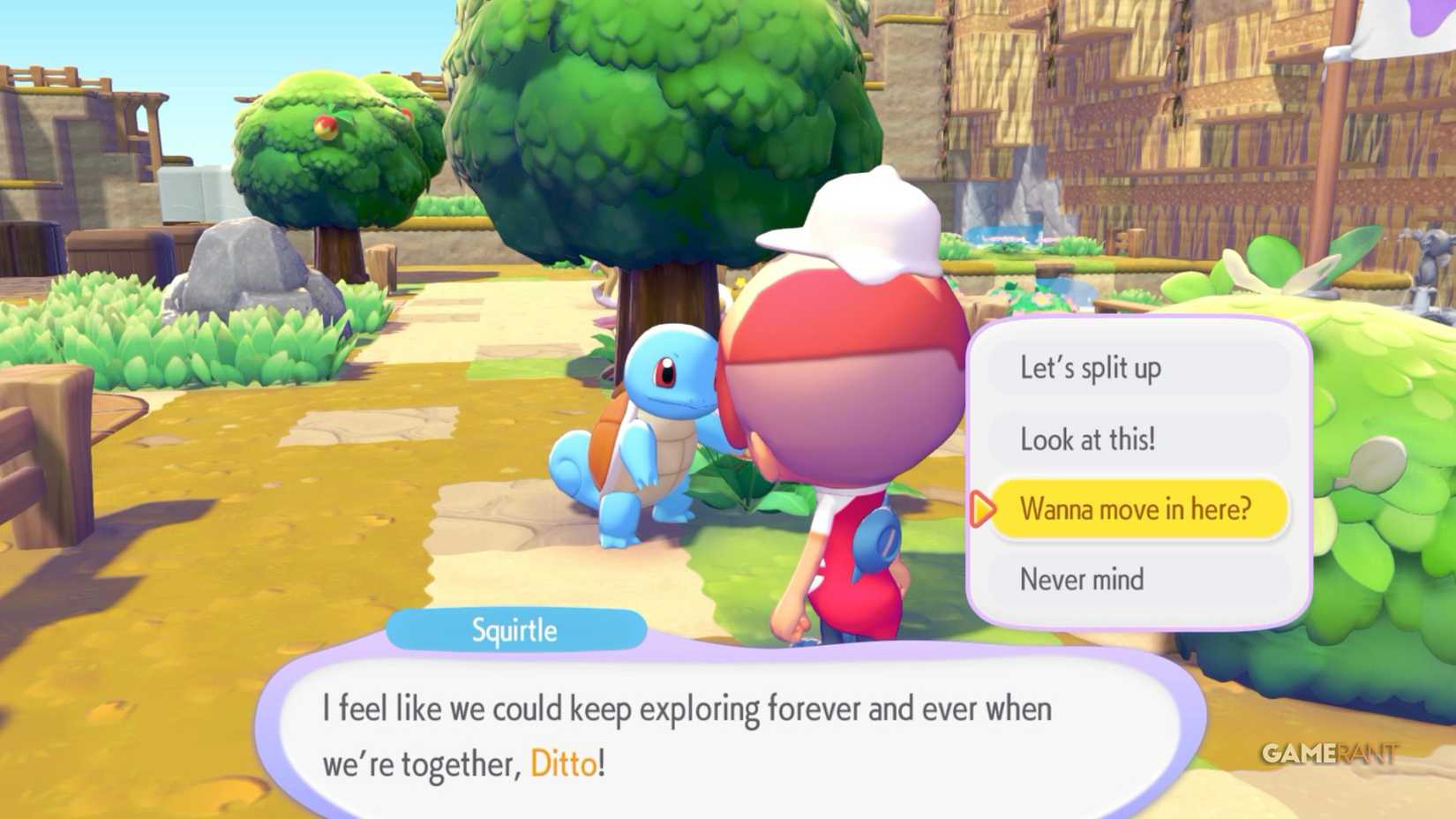 a squirtle moving in a pile