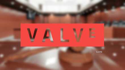 Valve logo with courtroom