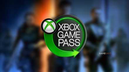 Xbox Game Pass logo in front of a blurred Black Ops 7 key