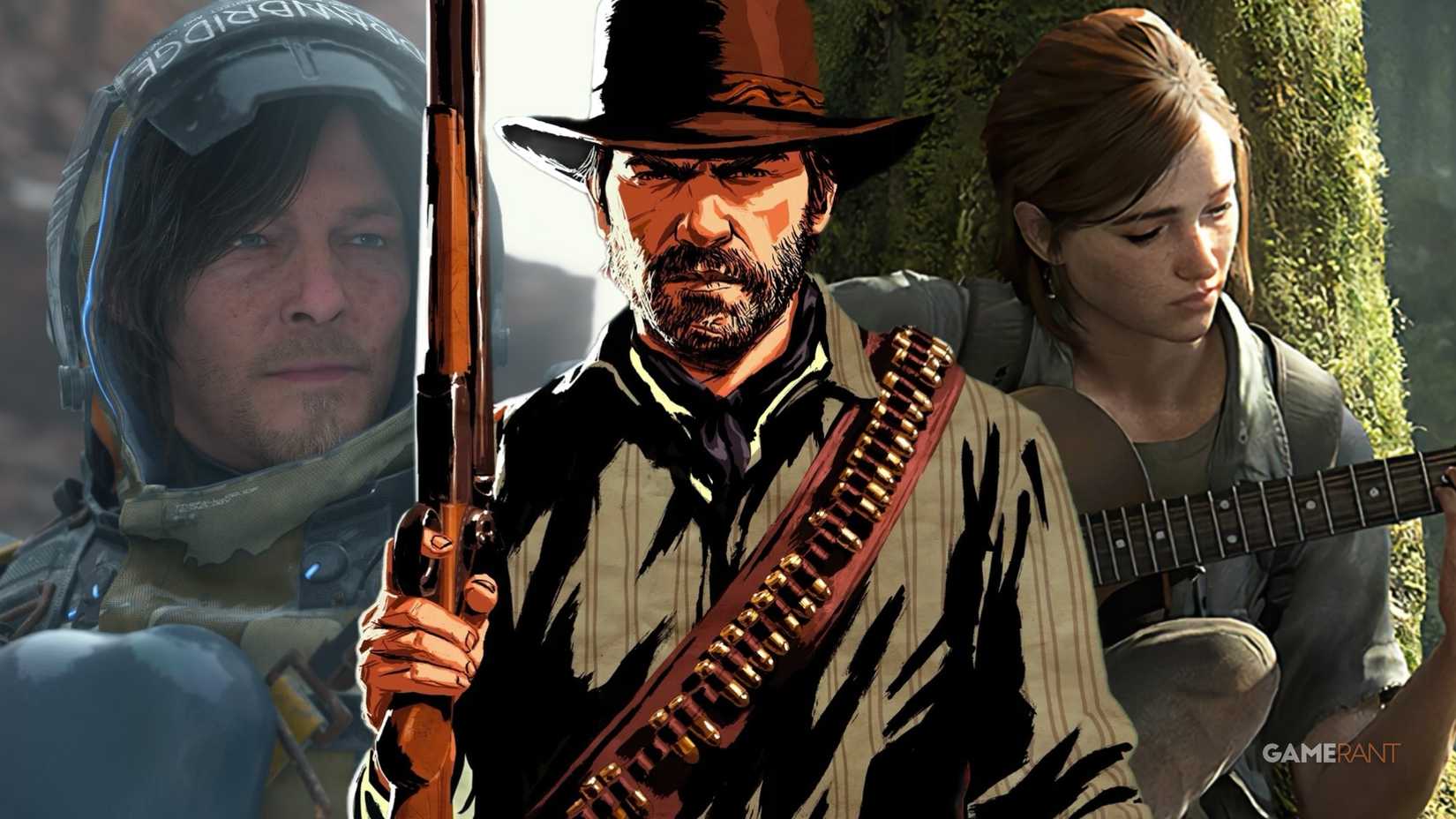Arthur Morgan, Ellie, and Sam Porter Bridges