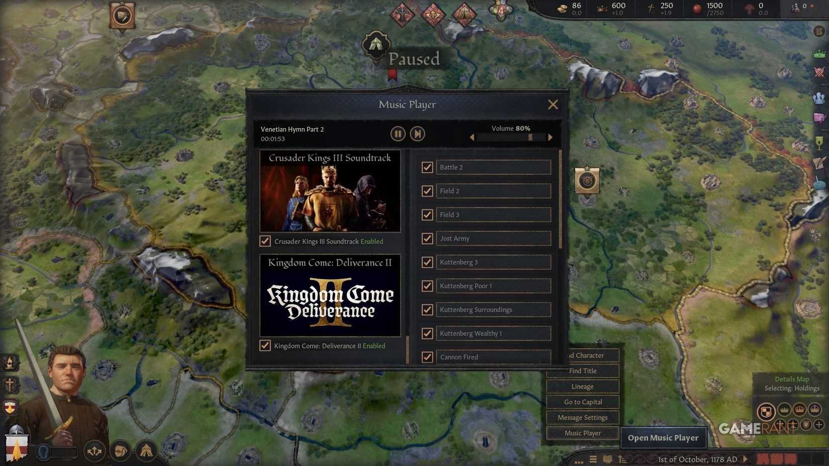 Crusader Kings 3 - KCD2 Crossover - KCD2 Music