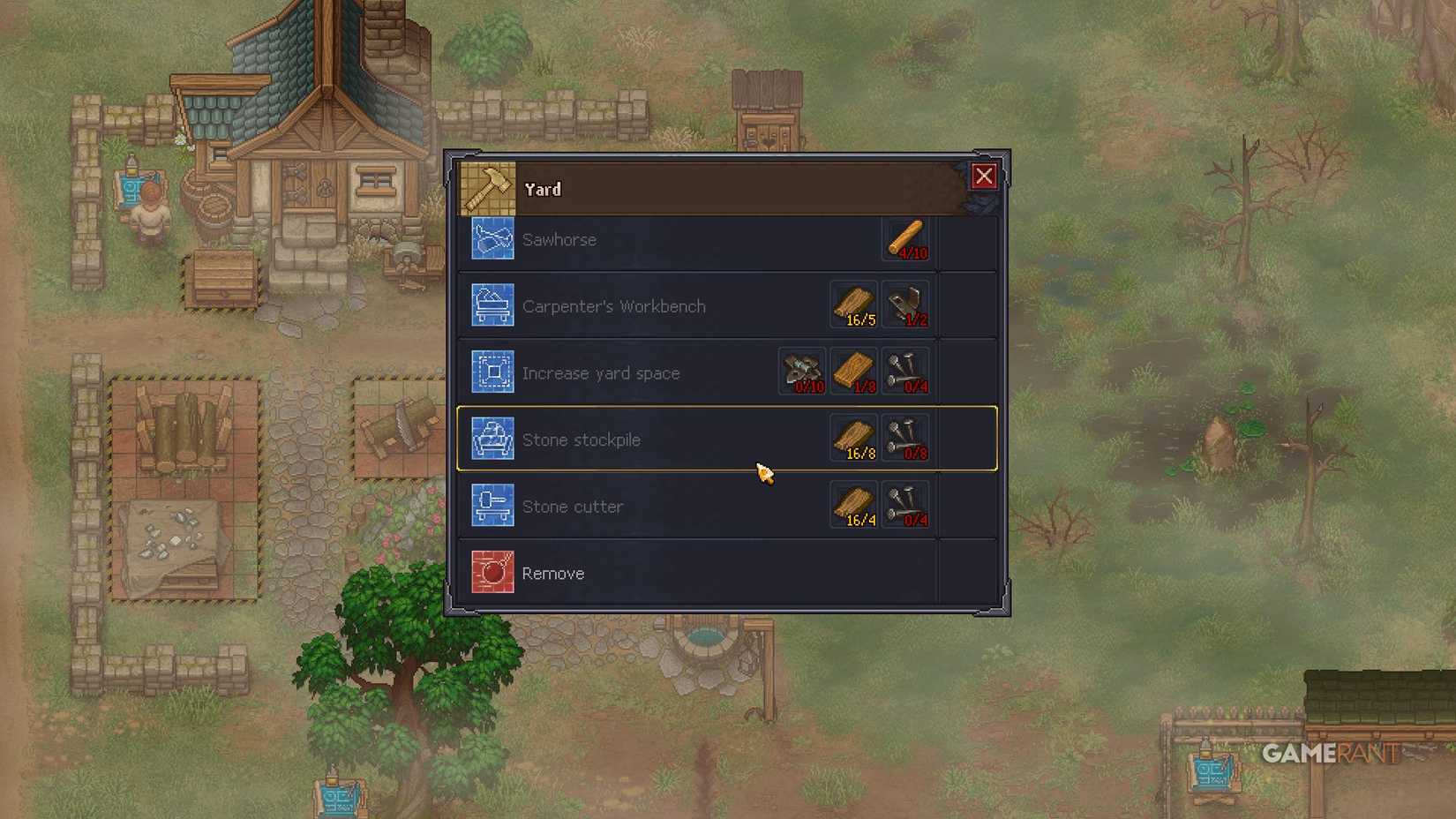 Cemetery Keeper - Building Yard Buildings