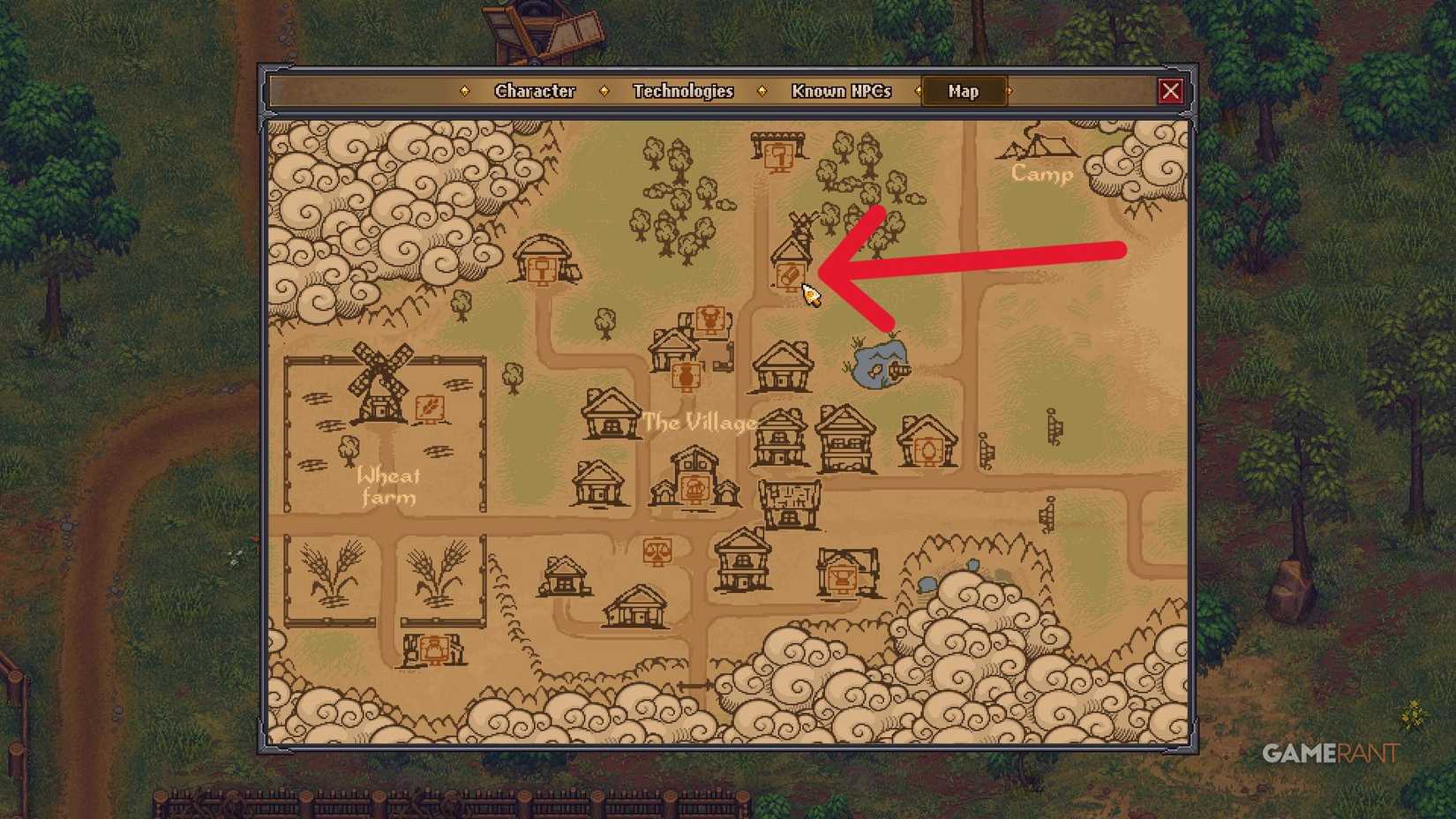 Cemetery Keeper - Carpenter on the Map