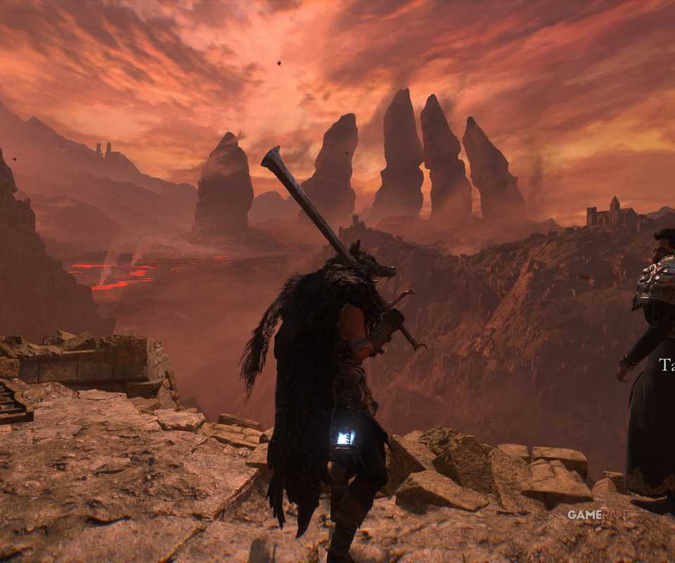 Lords of the Fallen vista of hand monument