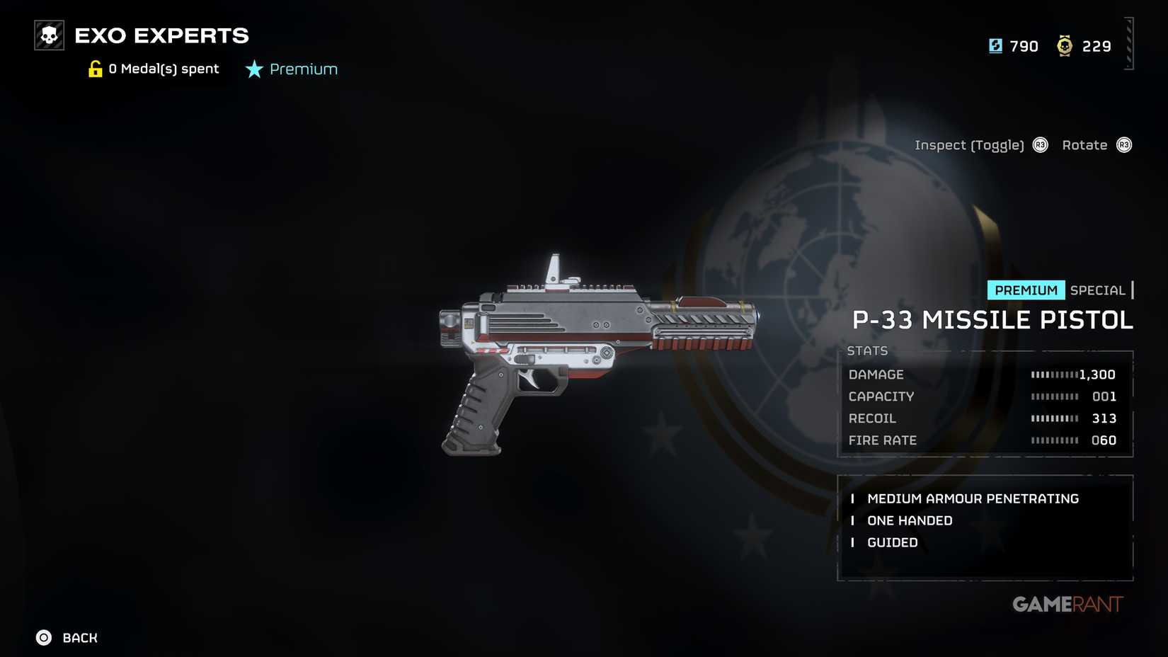 P-33 missile pistol