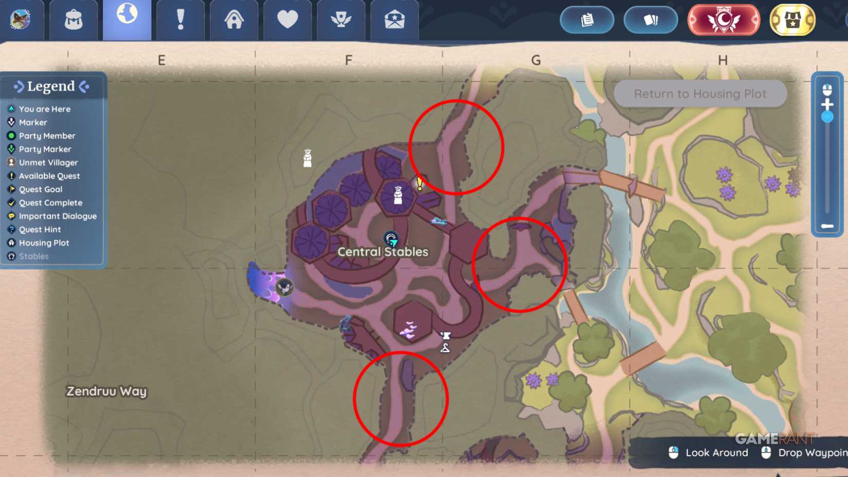 Elderwood Central Stables is one of the places where Palians can have the opportunity to catch a Blushing Batterfly with a smoke bomb.