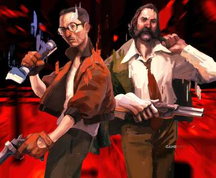 sucks to be in the sticks background with disco elysium characters up front