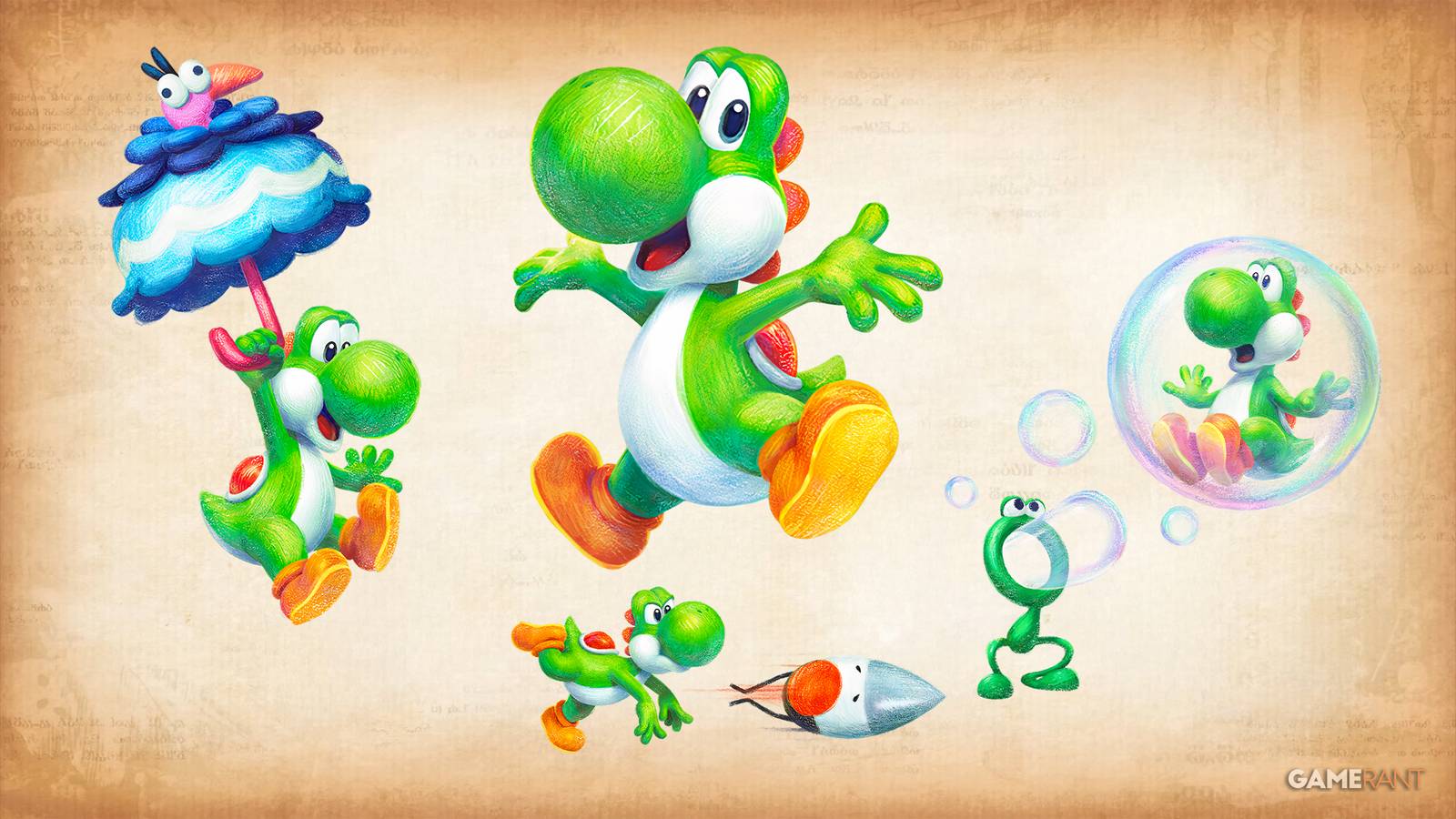 All Features Confirmed for Yoshi and the Mysterious Book So Far All Features Confirmed for Yoshi and the Mysterious Book So Far