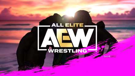 New day with aew logo