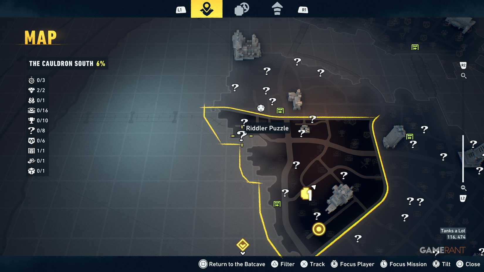 Overview of all Cauldron South Riddler puzzles in LEGO Batman Legacy 7