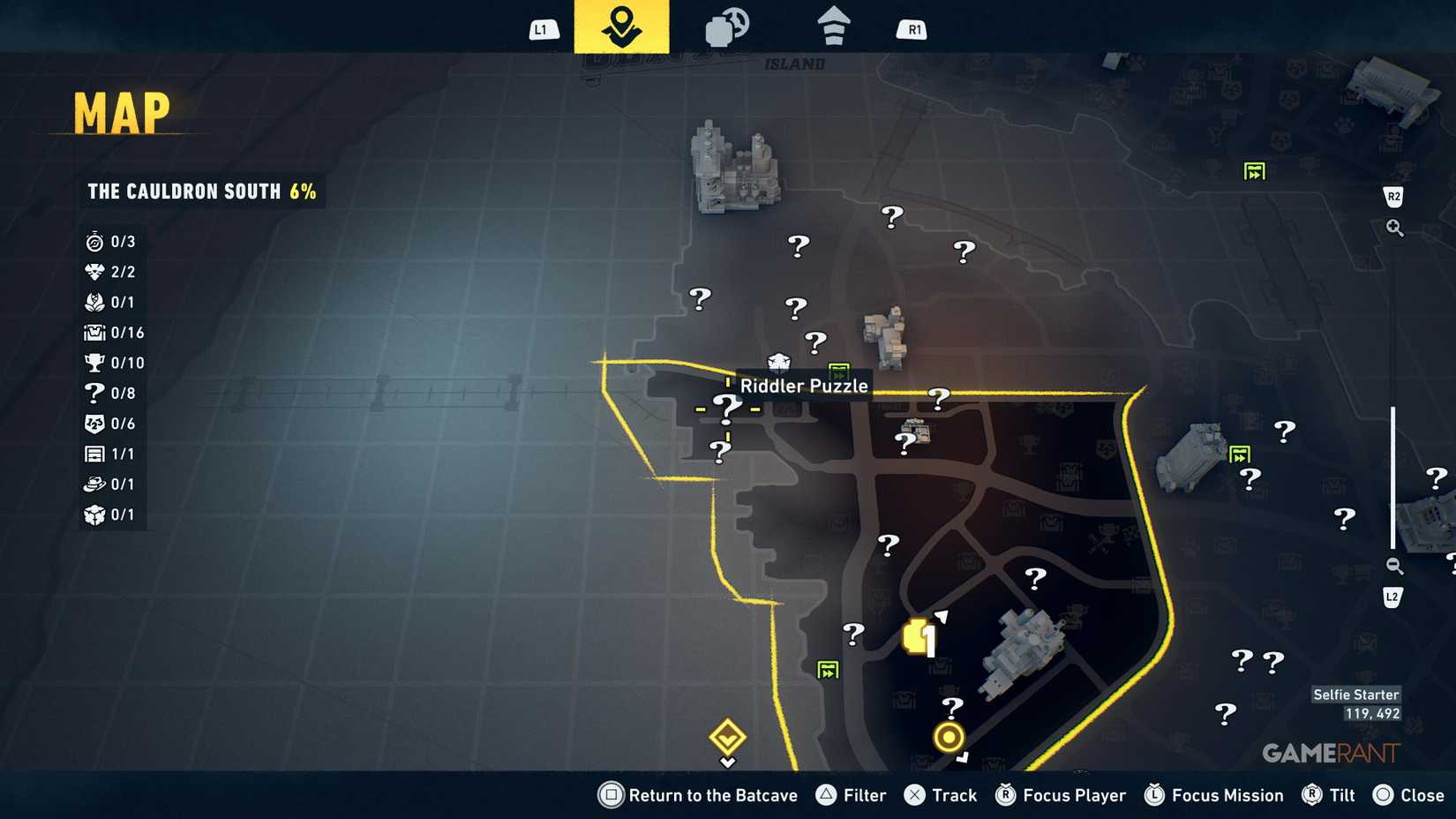 Overview of all Cauldron South Riddler puzzles in LEGO Batman Legacy 8