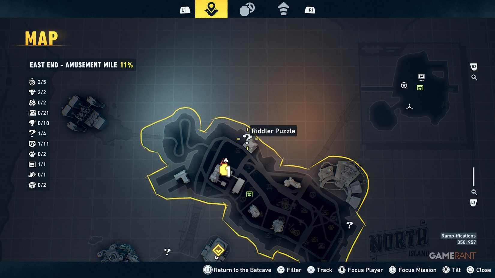 Overview of all East End Riddler puzzles in LEGO Batman Legacy 2