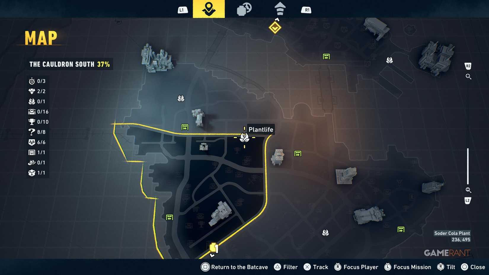 Översikt över hela växtlivet i LEGO Batman Legacy 4