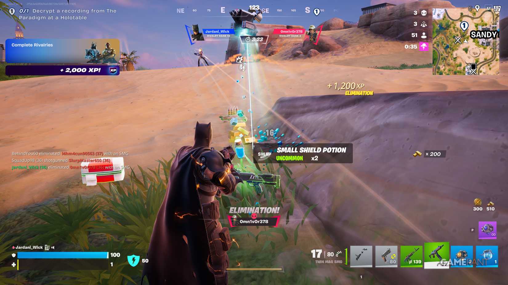 Eliminations Restore Overshield