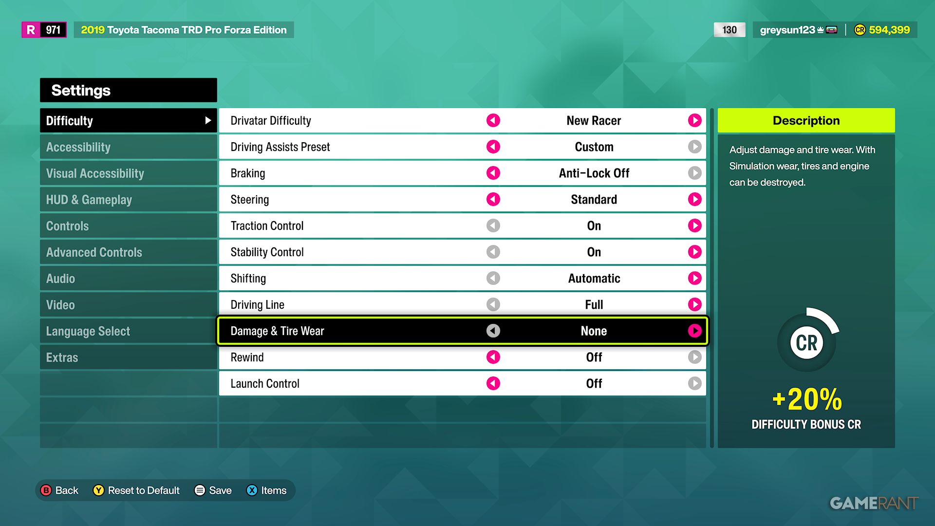 FH6: How to Fix Car Damage (and Toggle Car Damage Settings)