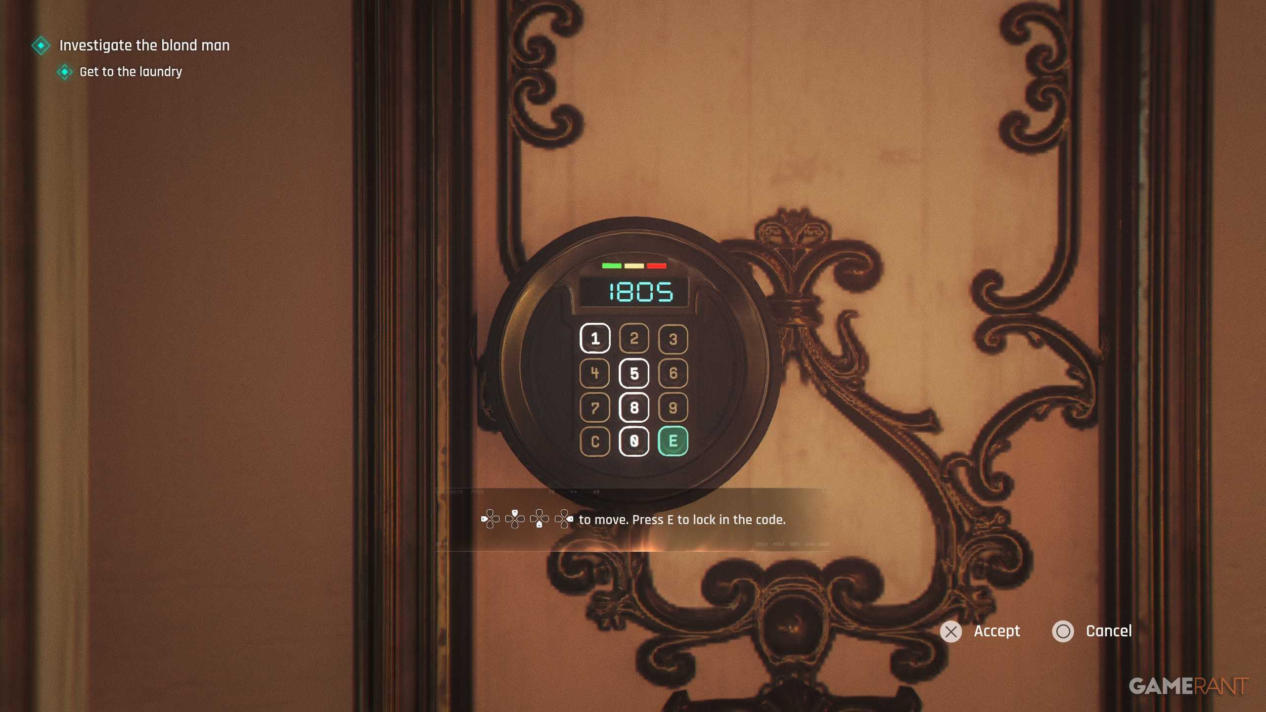 One Shot Light Security Code Safe Codes and Door Codes in 007 First Light