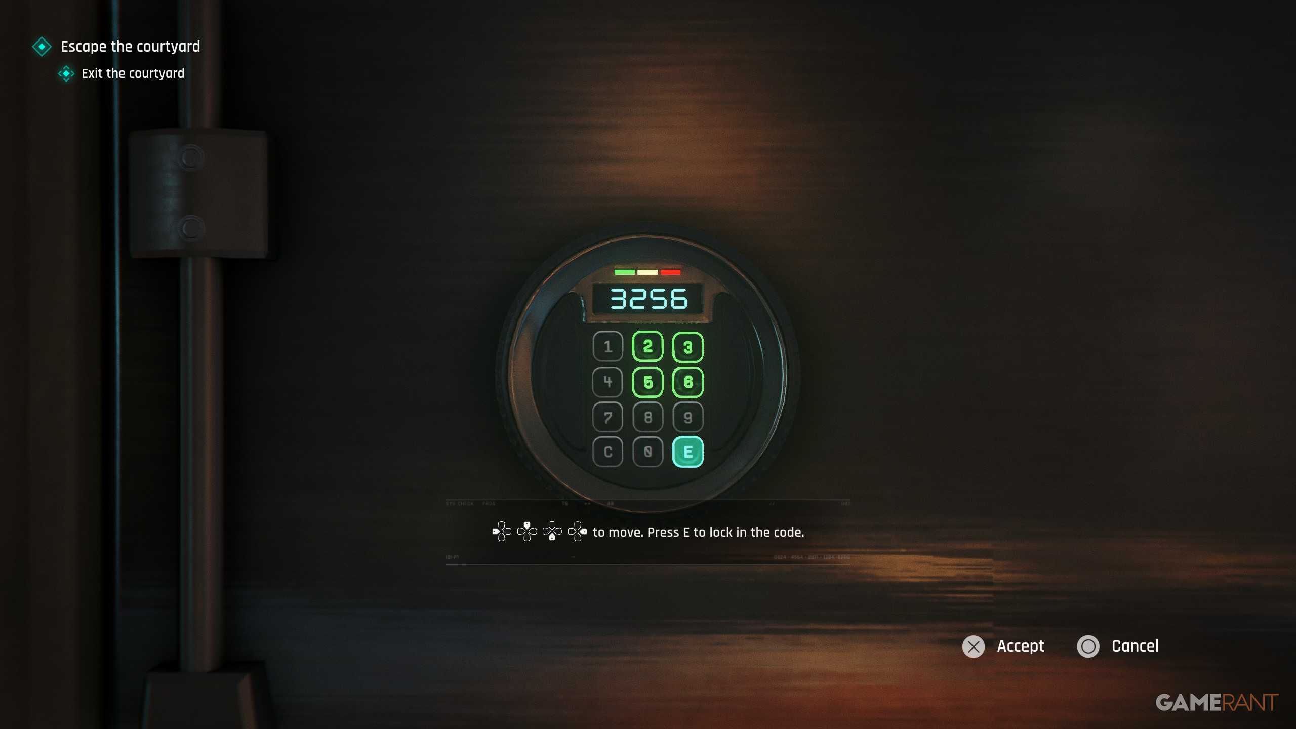 One Shot Light Security Code Safe Codes and Door Codes in 007 First Light