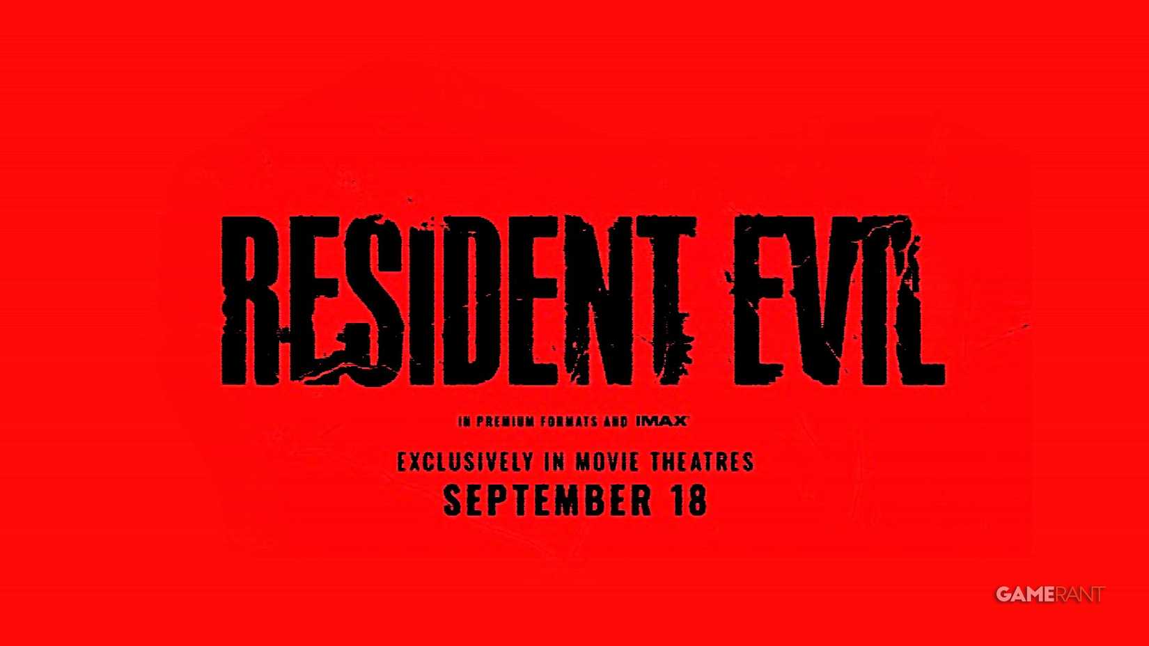 resident evil 2026 film letterbox custom poster black typeface on red background composite