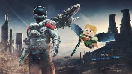 Custom images for spaceship knights featuring starfield and minecraft characters.