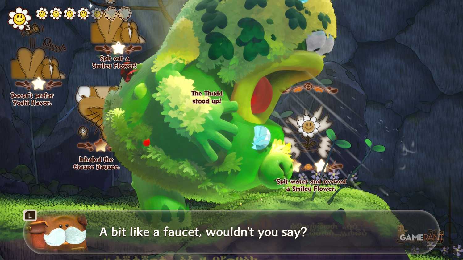 Thudd All Flower Locations in Chapter 2 of Yoshi and the Mysterious Book
