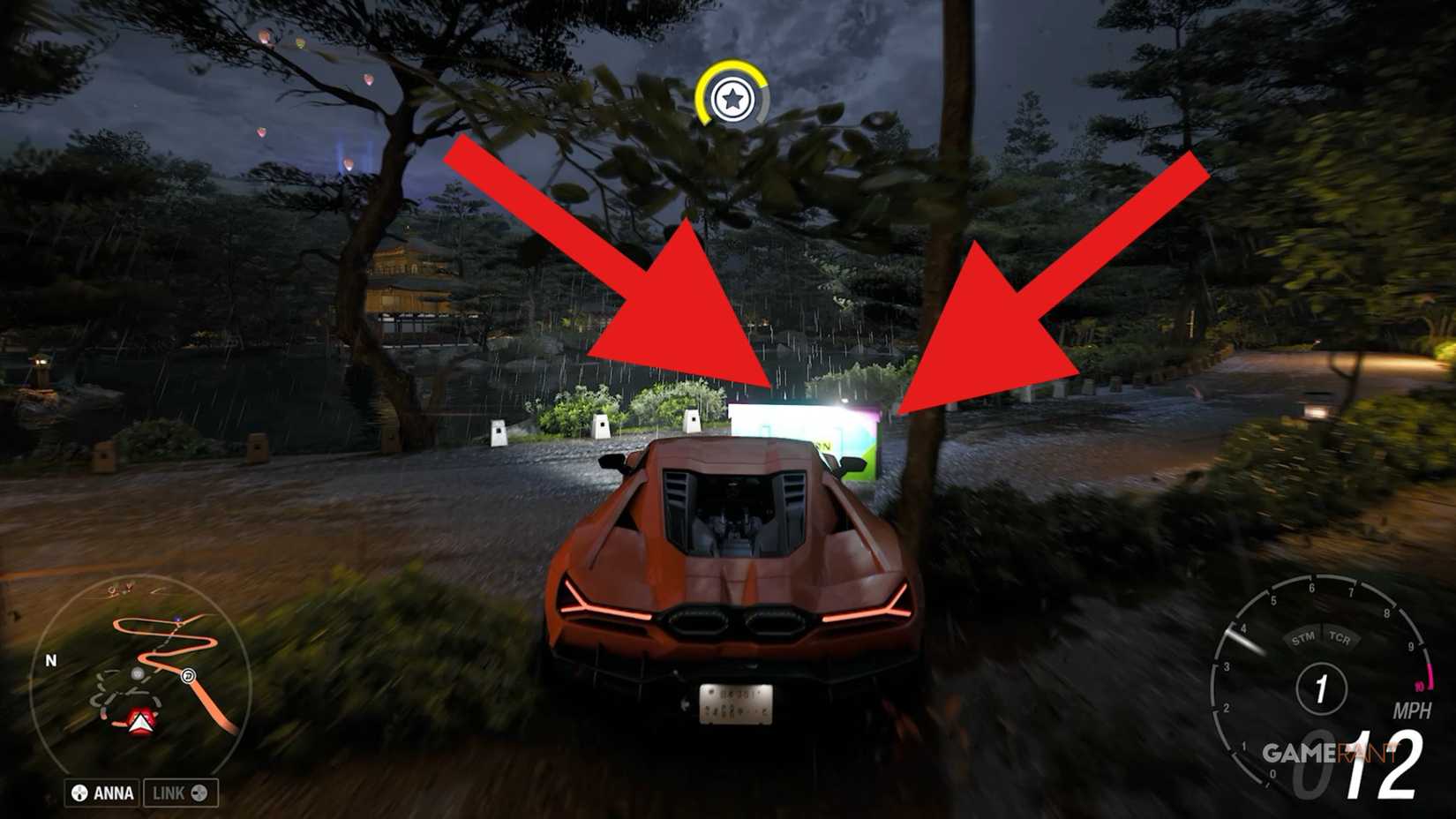running over the ohtani treasure chest by the Kinkaku-ji temple in forza horizon 6