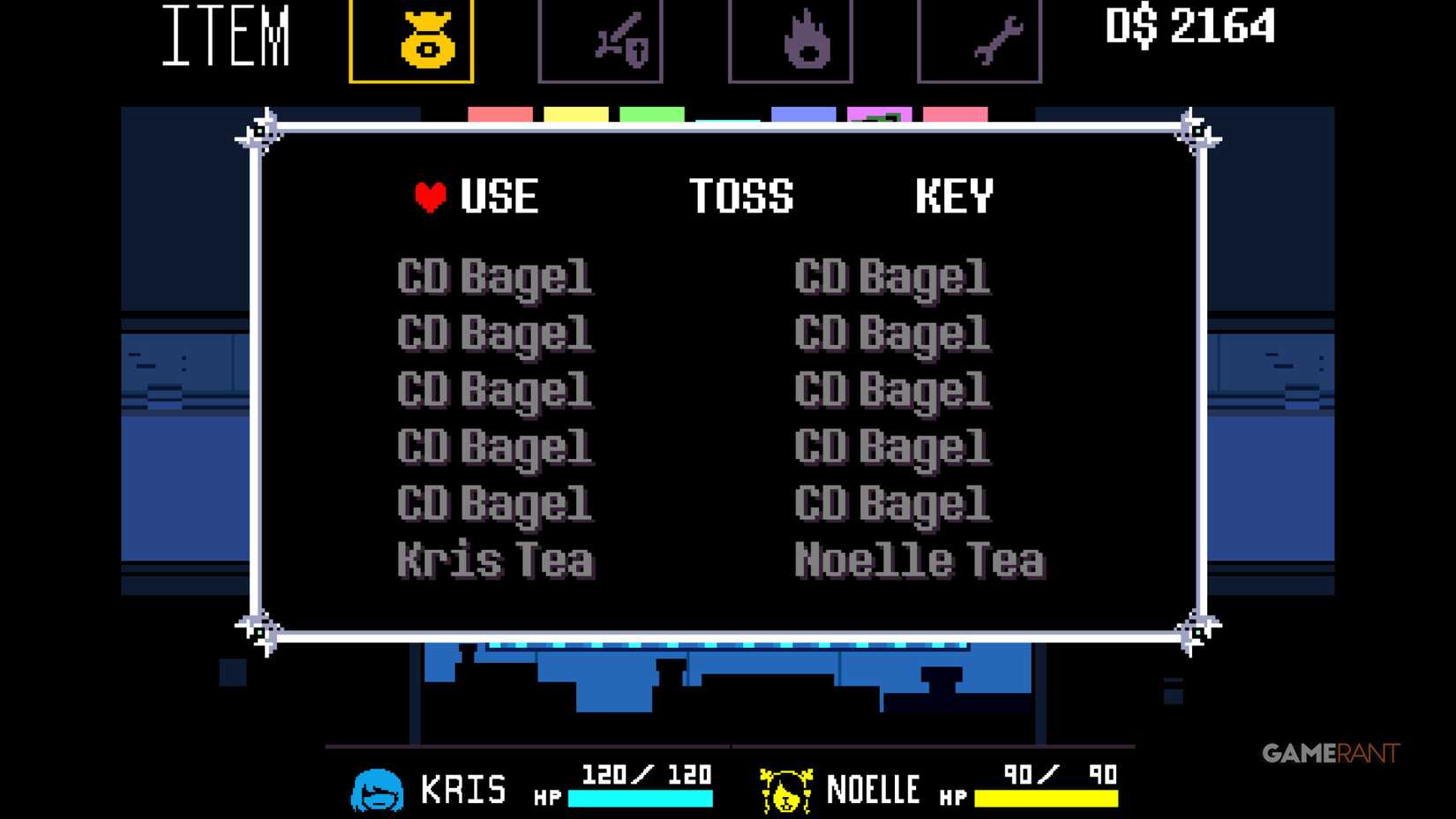 All tea item effects in Deltarune