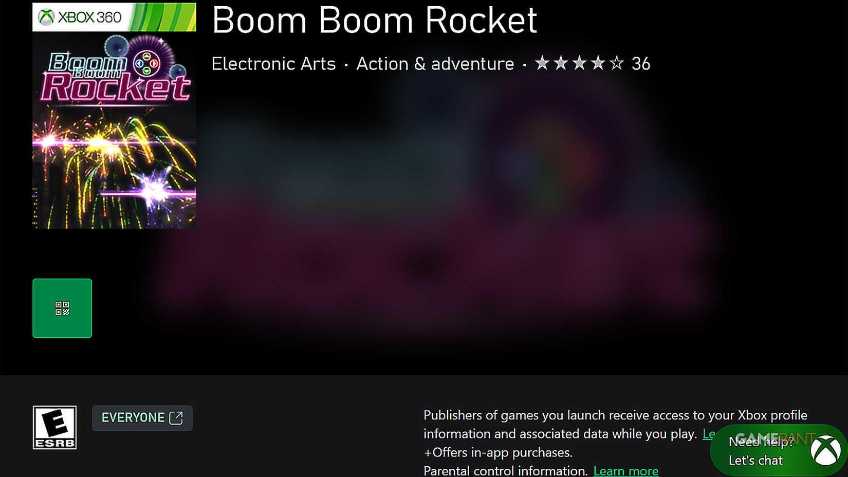 Boom Boom Rocket was removed from the Xbox Store