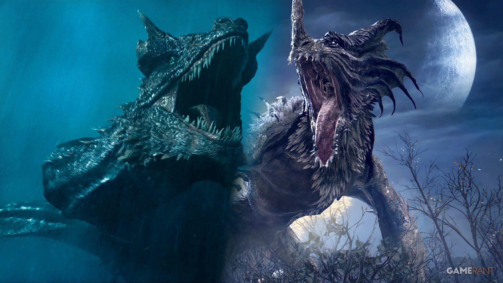 Compare Alden Ring and HOTD dragons Eghil and Carax
