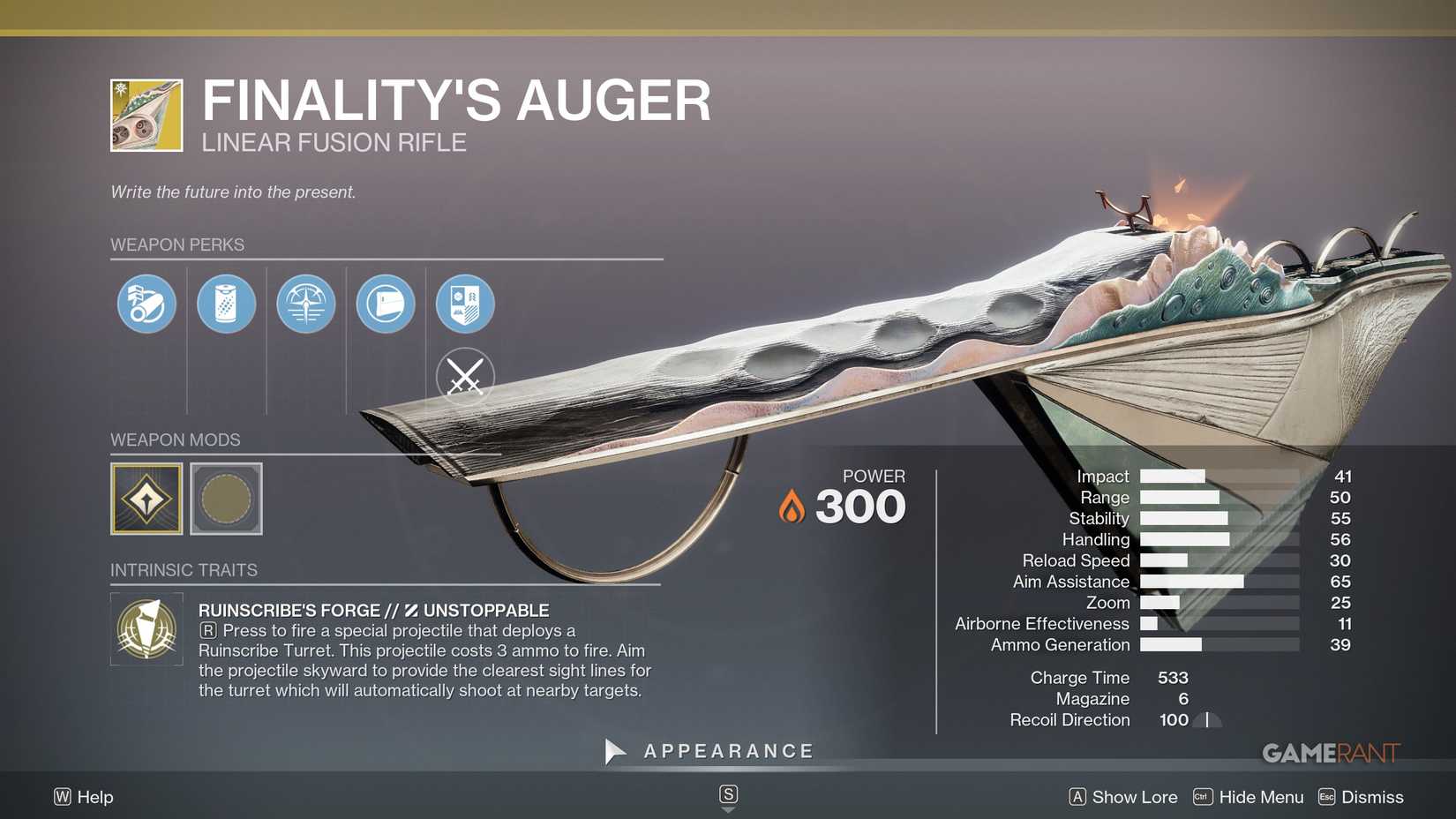 finality's auger