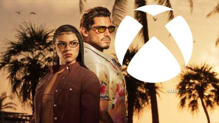 Jason and Lucia from GTA 6 wearing Ultimate Edition clothing with the Xbox logo on the right.