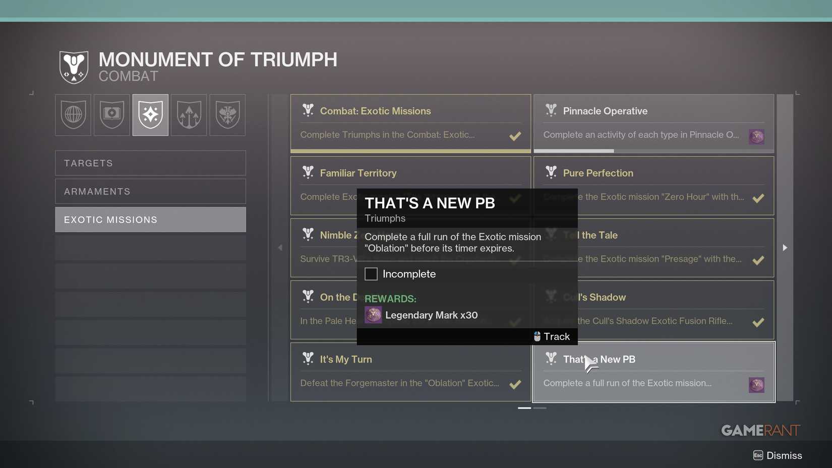 How to Get 'That's a New PB' Triumph in Destiny 2