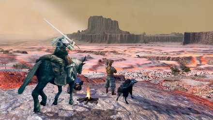 kenshi looks over the world with a scar from the Ring of Fire