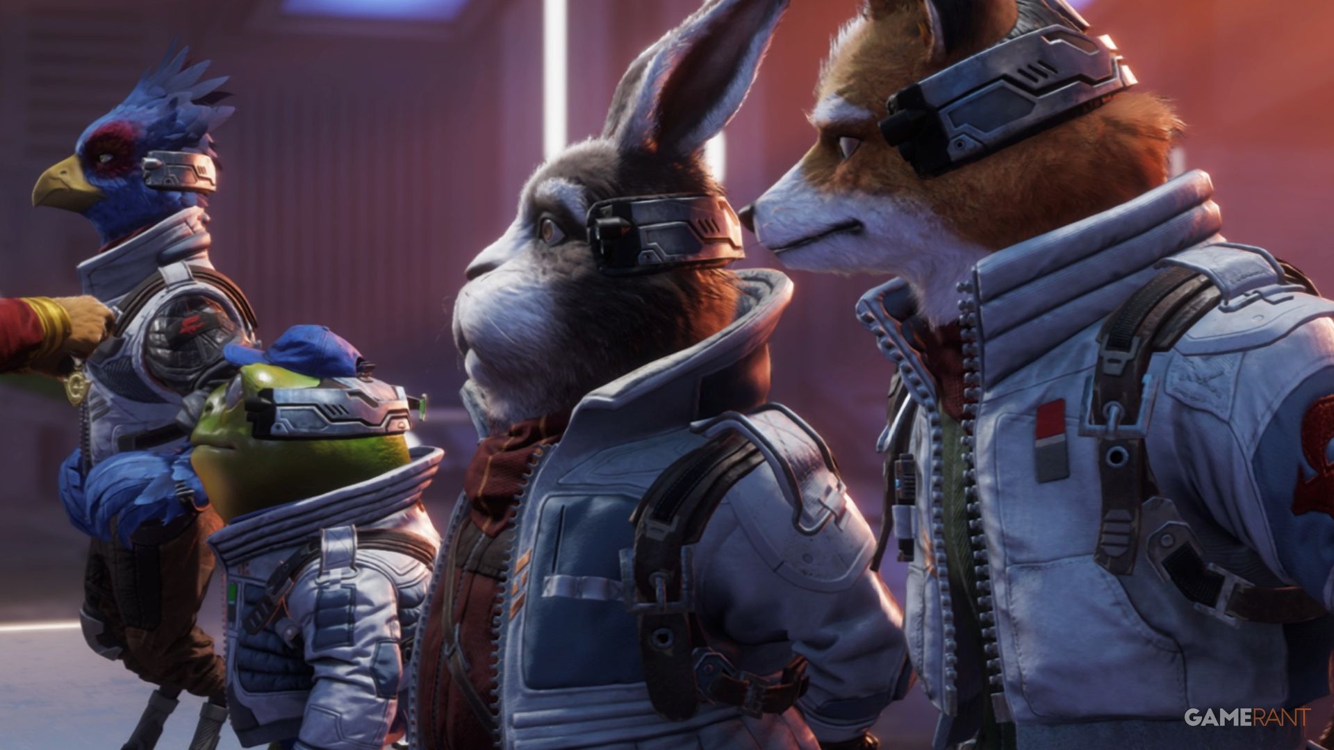 main cast of star fox for switch 2 peppy fox falco slippy
