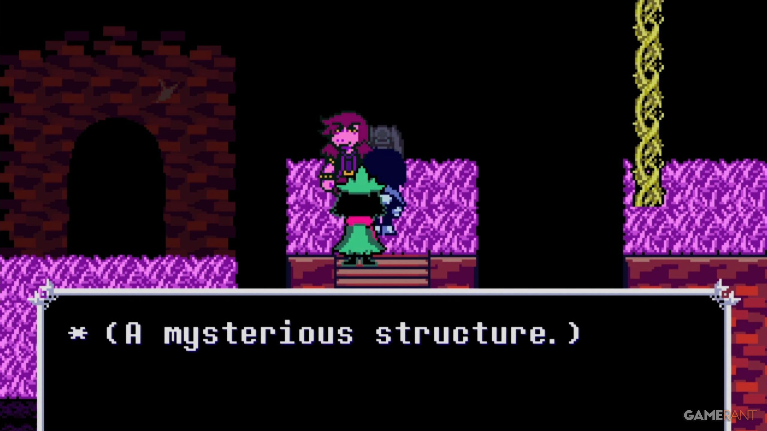 The mysterious structure Deltarune painted image
