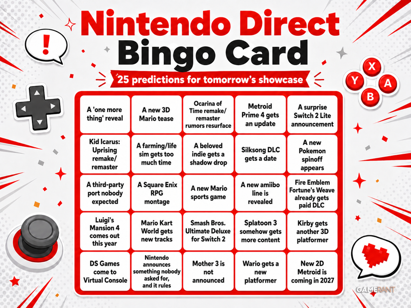 Nintendo Direct June 9 Bingo Cards 2026
