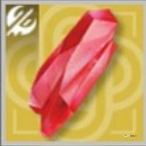 red dark matter crystal