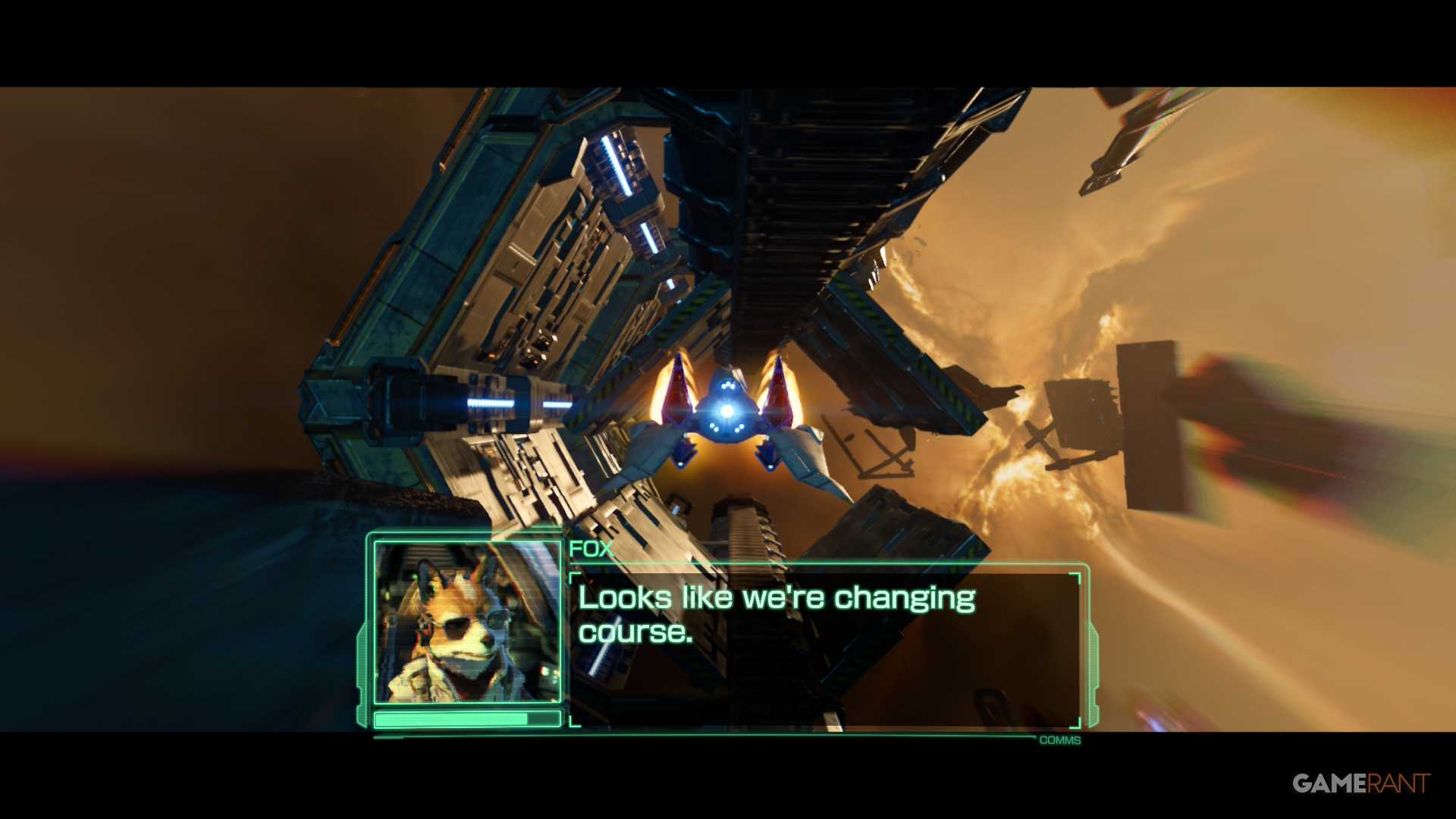 Sector X Left Side in Star Fox Switch 2