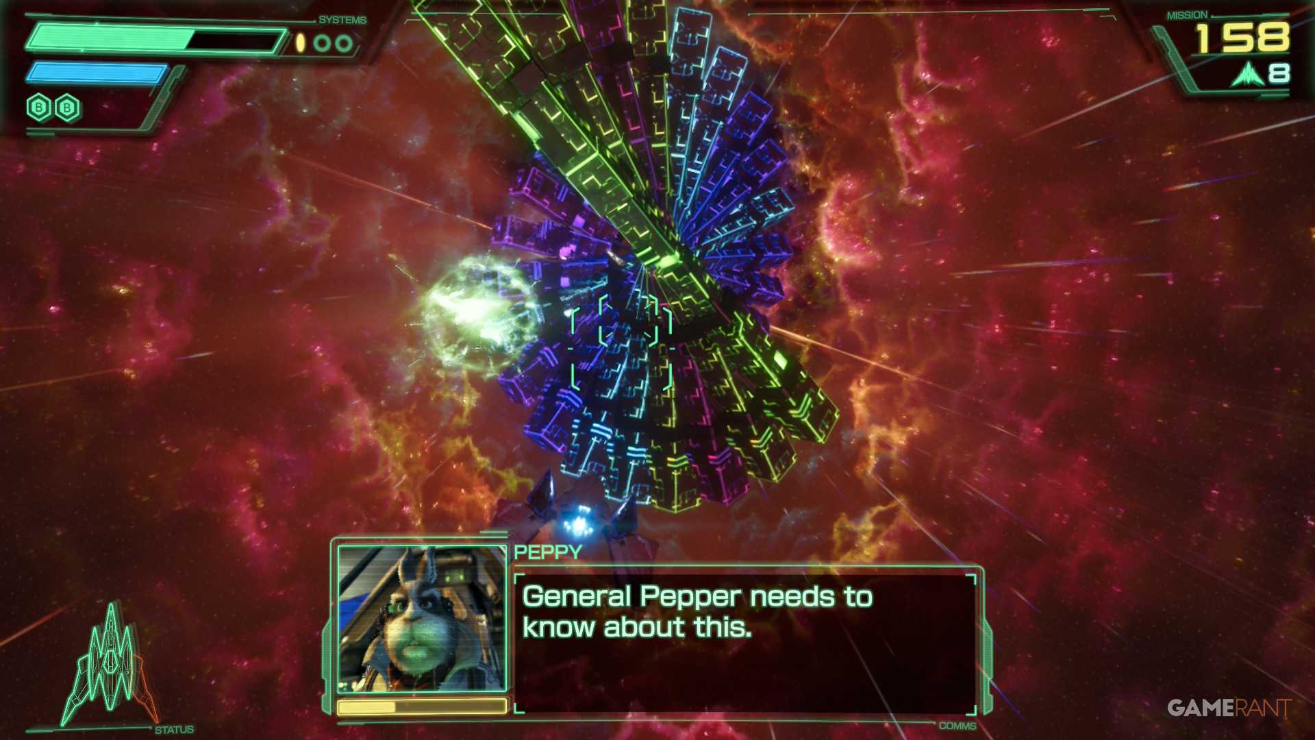 Warp Path in Sector X in Star Fox Switch 2