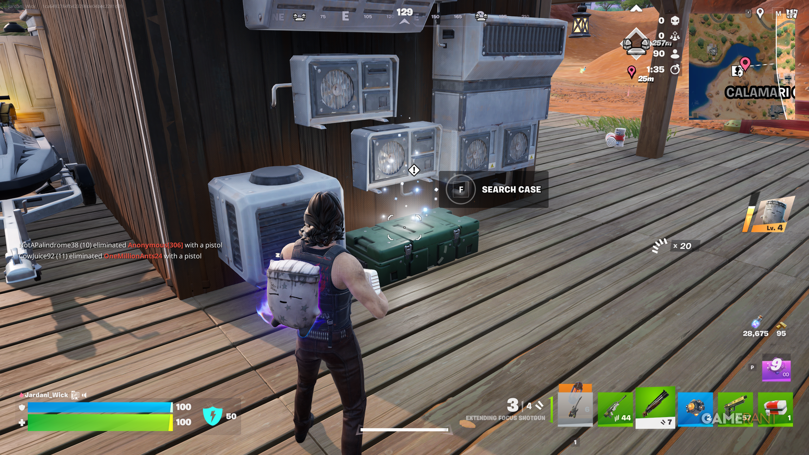 Stealth Guardian Missing Arms Locations in Fortnite (2)
