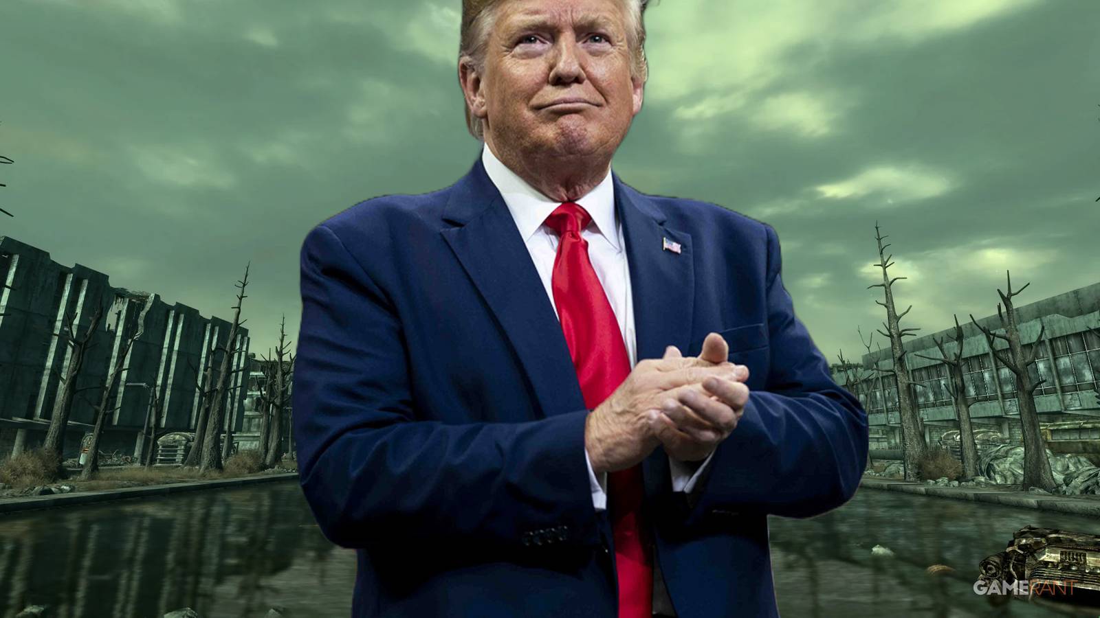 Trump Accidentally Makes Lincoln Memorial Reflecting Pool Look Like Fallout 3 Trump Accidentally Makes Lincoln Memorial Reflecting Pool Look Like Fallout 3